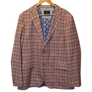 Tailorbyrd Blazer Men’s 42R Plaid Windowpane Sports Coat Single Breasted Dapper